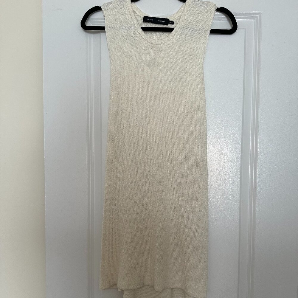 Proenza Schouler Twist Back Knit Tank - Size M - Cream - Picture 2 of 9